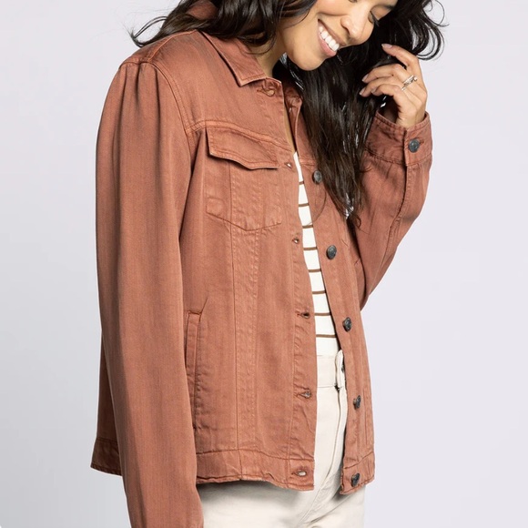 Title: Thread & Supply Jackie Jacket in Rustic Brown L ✨ NWT - Picture 2 of 6